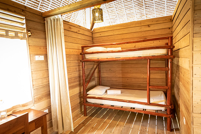 Overwater Bungalow with balcony interior 1