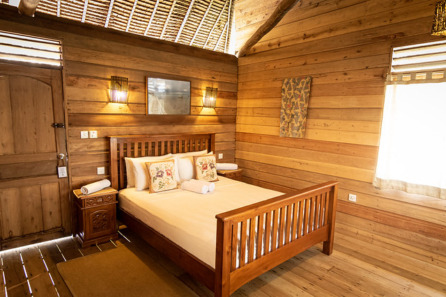 Overwater Bungalow with balcony interior 2