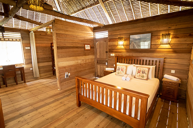 Overwater Bungalow with balcony interior 3