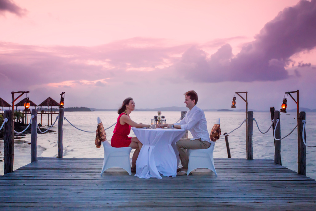 Couple Dining on Deck