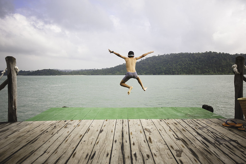 Jumping Off The Dock